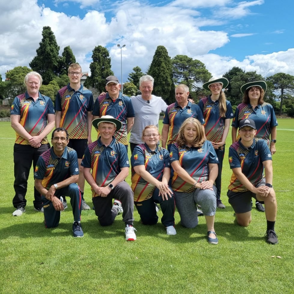 The 2023 Tigers state team pictured with Steve Waugh
