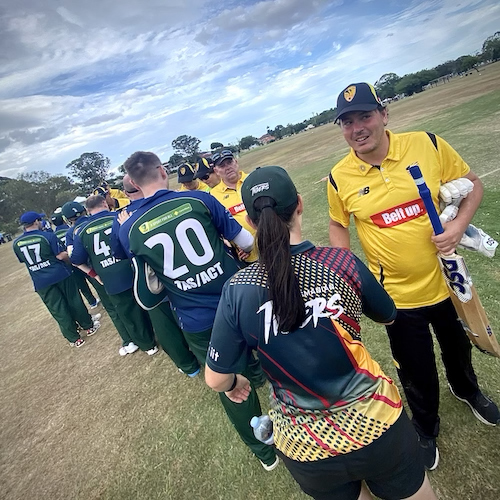 CATS players shaking hands with the Western Australian team after the game