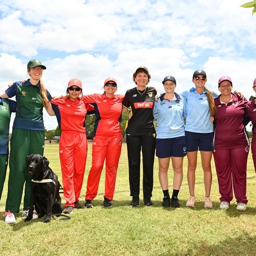 Women from all states who played at the NCIC, including Nicole McKillop on the far left